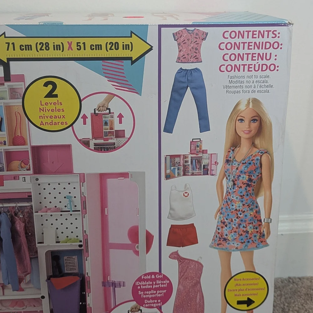 Barbie Dream Closet - Pink NIB Barbie Dream Closet New Barbie Set